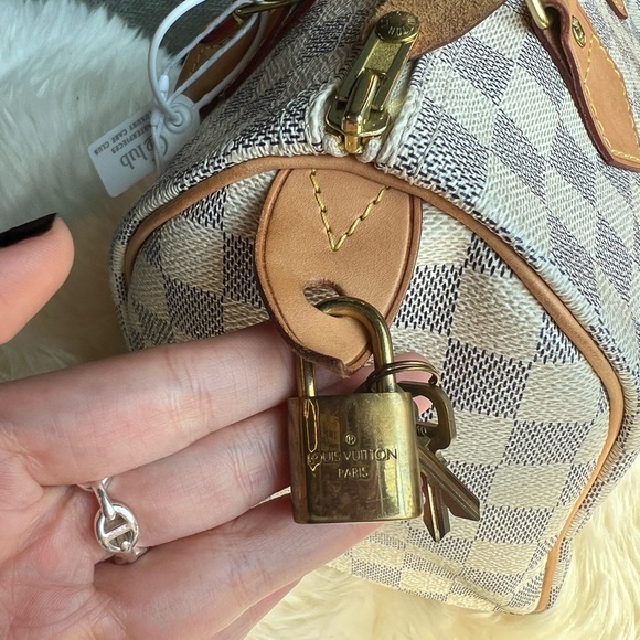 LOUIS VUITTON Speedy 25 Pattern Print Damier Azur - Picture 2 of 7